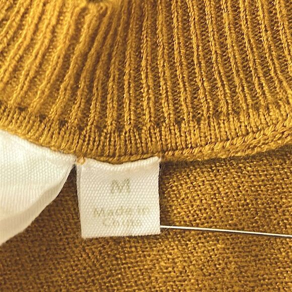 Ady P Mustard Oversized Sweater Size Medium Crew Neck - Picture 10 of 11